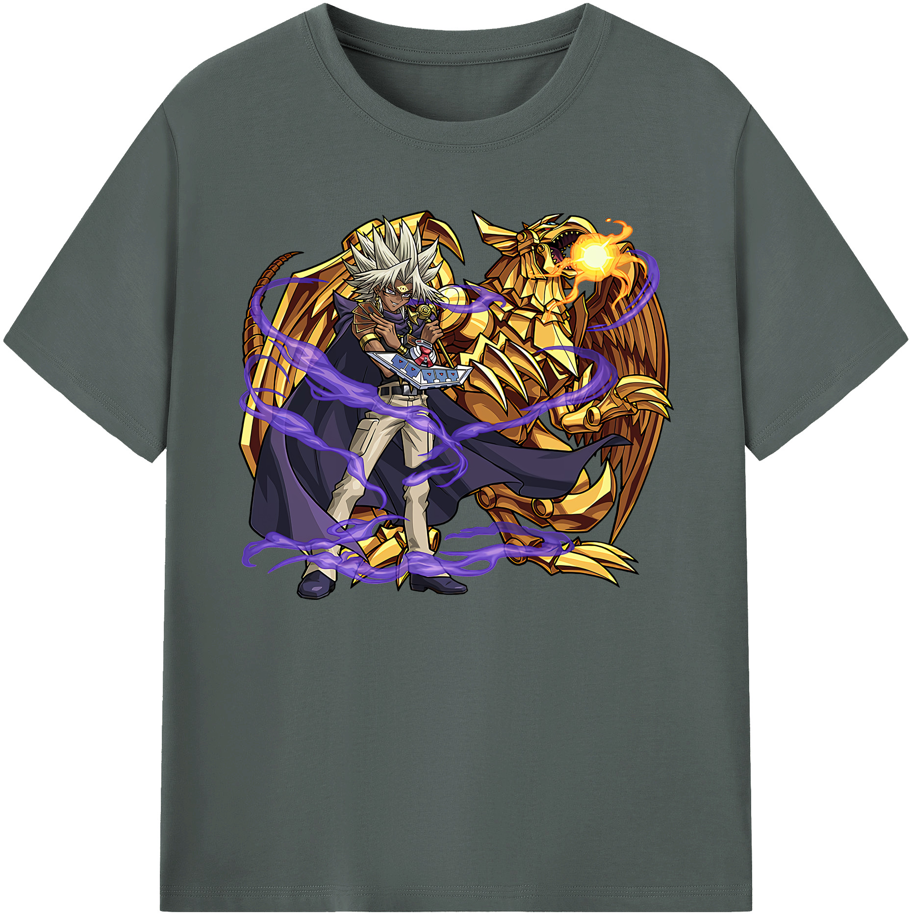 （画像用） 遊☆戯☆王 Yu-Gi-Oh! 綿100％ メンズ半袖Tシャツ｜肌触りやわらか＆通気性